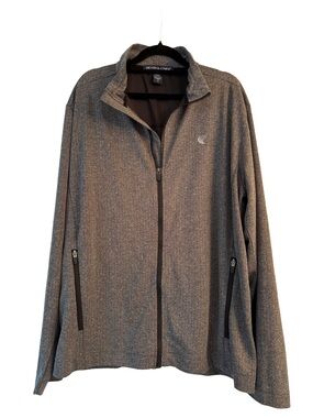 Devon & Jones Men's Full Zip Performance Jacket Heather Grey